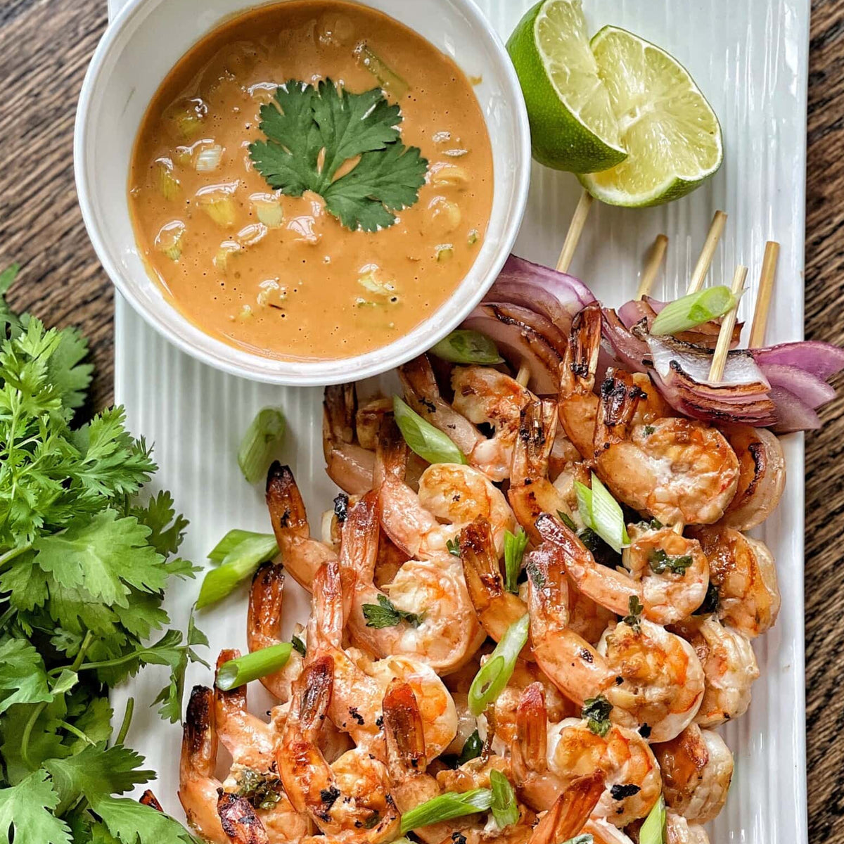 Shrimp Satay with Tiger Sunomono Salad (WED)