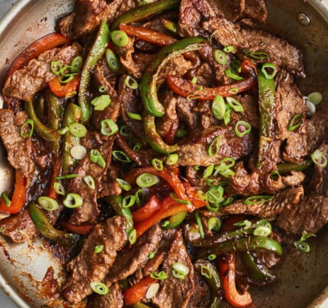 Velvet Black Pepper Steak with Soba Noodles