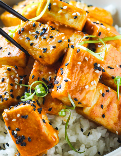 Sesame Tofu with Soba Noodles and Broccoli (WED)