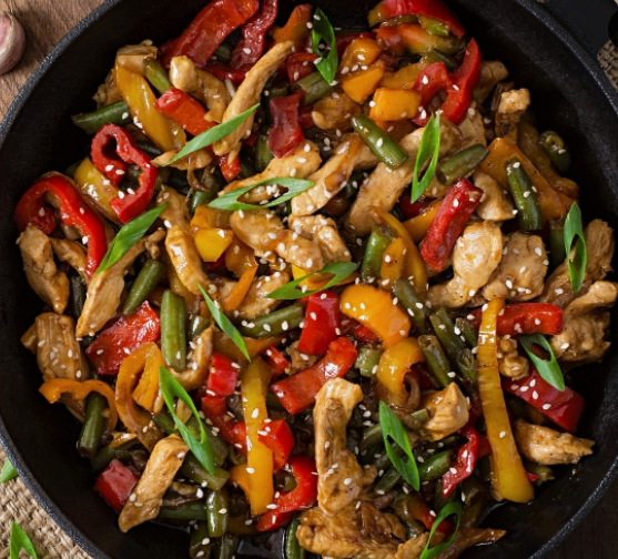 Pollo Saltado with Aji Verde Sauce (WED)
