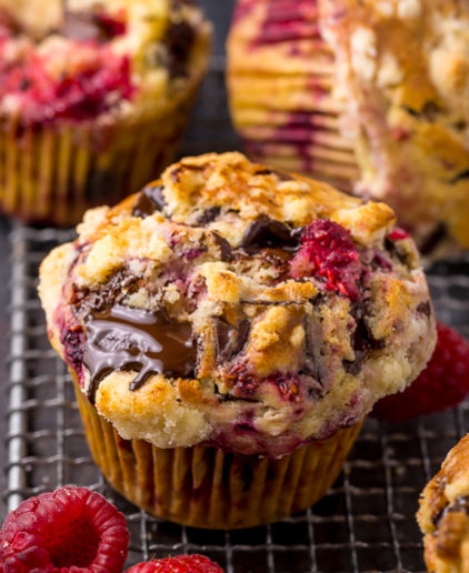 Raspberry Chocolate Chip Muffin (MON)