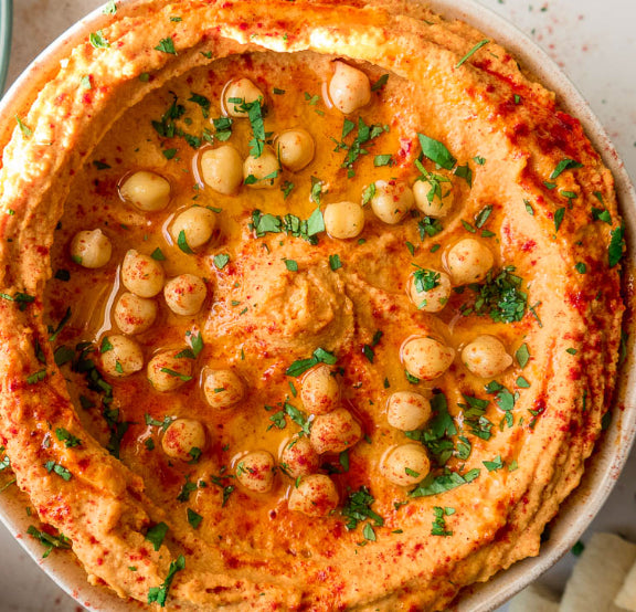 Roasted Red Pepper Hummus (WED)