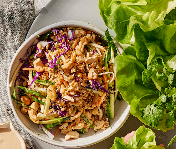 Asian Cashew Chicken Lettuce Wraps (WED)