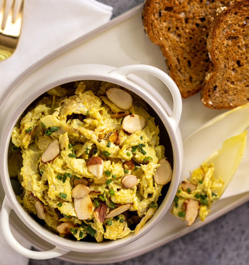 Curry Chicken Salad with Coconut Pecan Gluten Free Bread (WED)