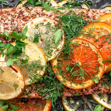 Wild Citrus Salmon with Italian Salsa Verde (WED)
