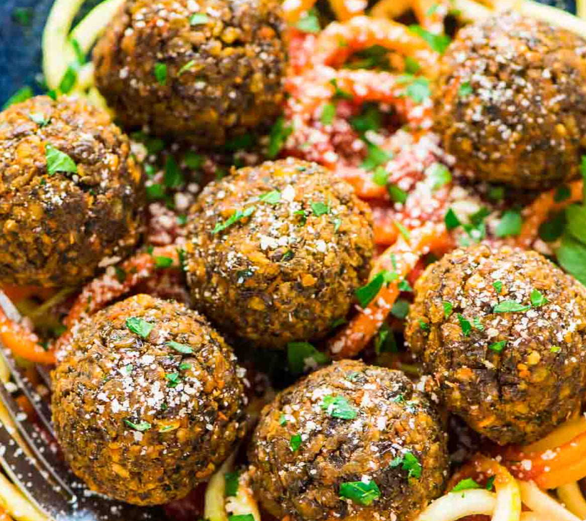Spaghetti Squash with Lentil Meatballs (WED)