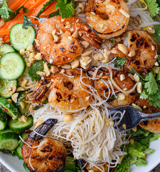 Sesame Ginger Shrimp with Cold Sesame Noodles (WED)