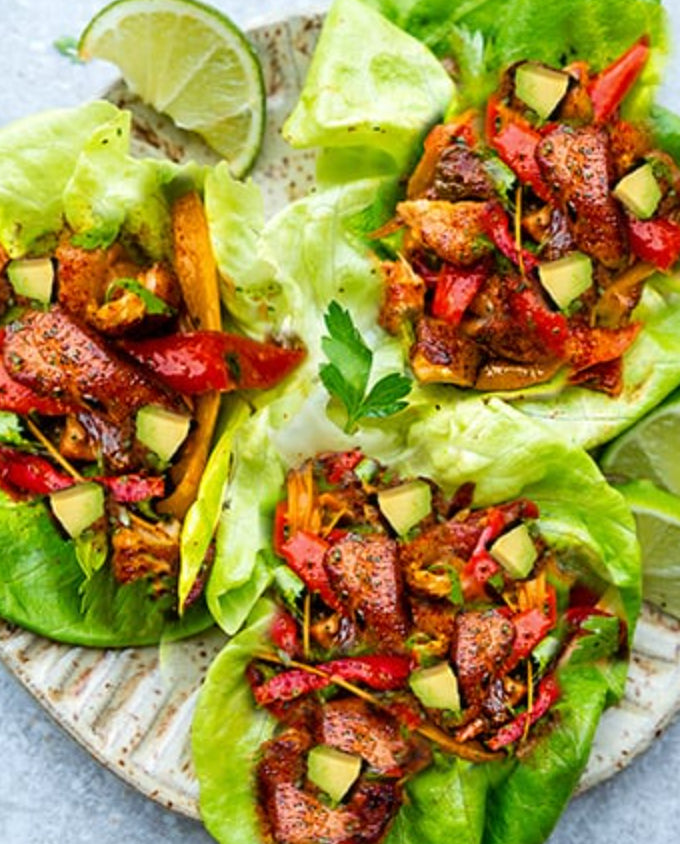 Santa Cruz Fajitas or Fajita Lettuce Wraps with Veggie Pico (WED)