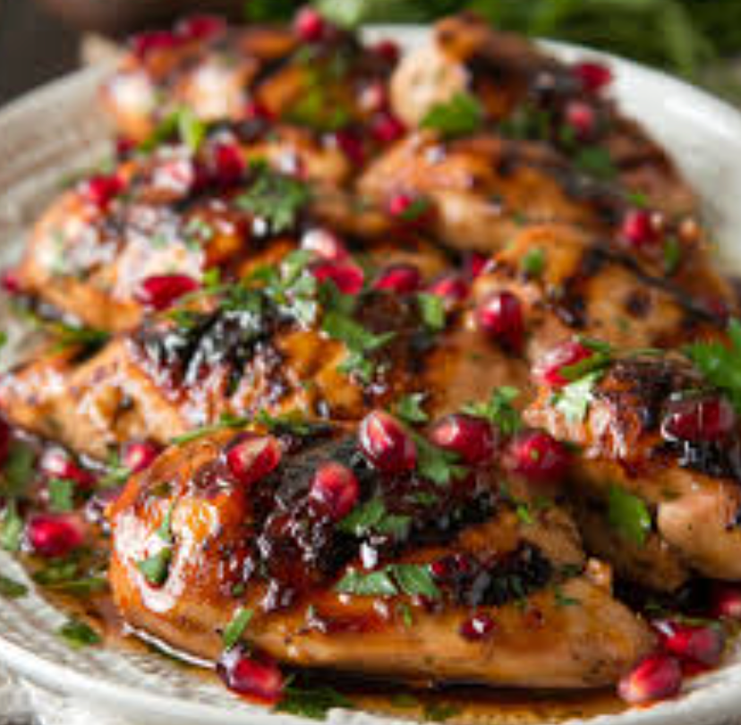 Balsamic Pomegranate Glazed Chicken (WED)