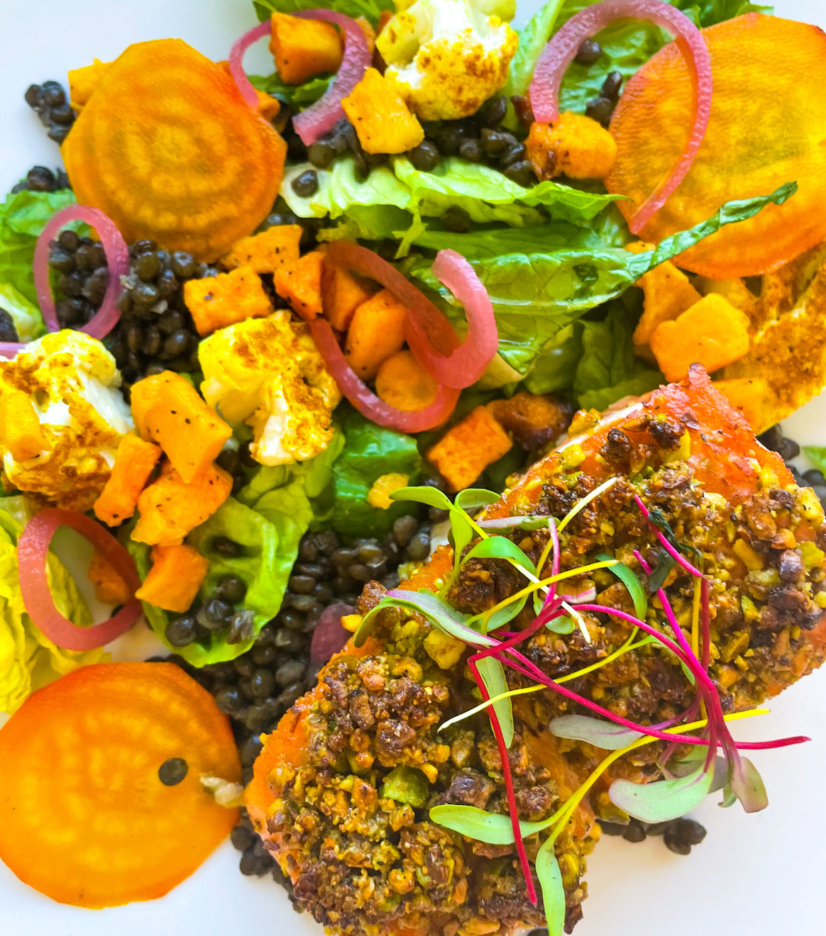 Lemon Thyme Salmon with Warm Cauliflower Salad (MON)