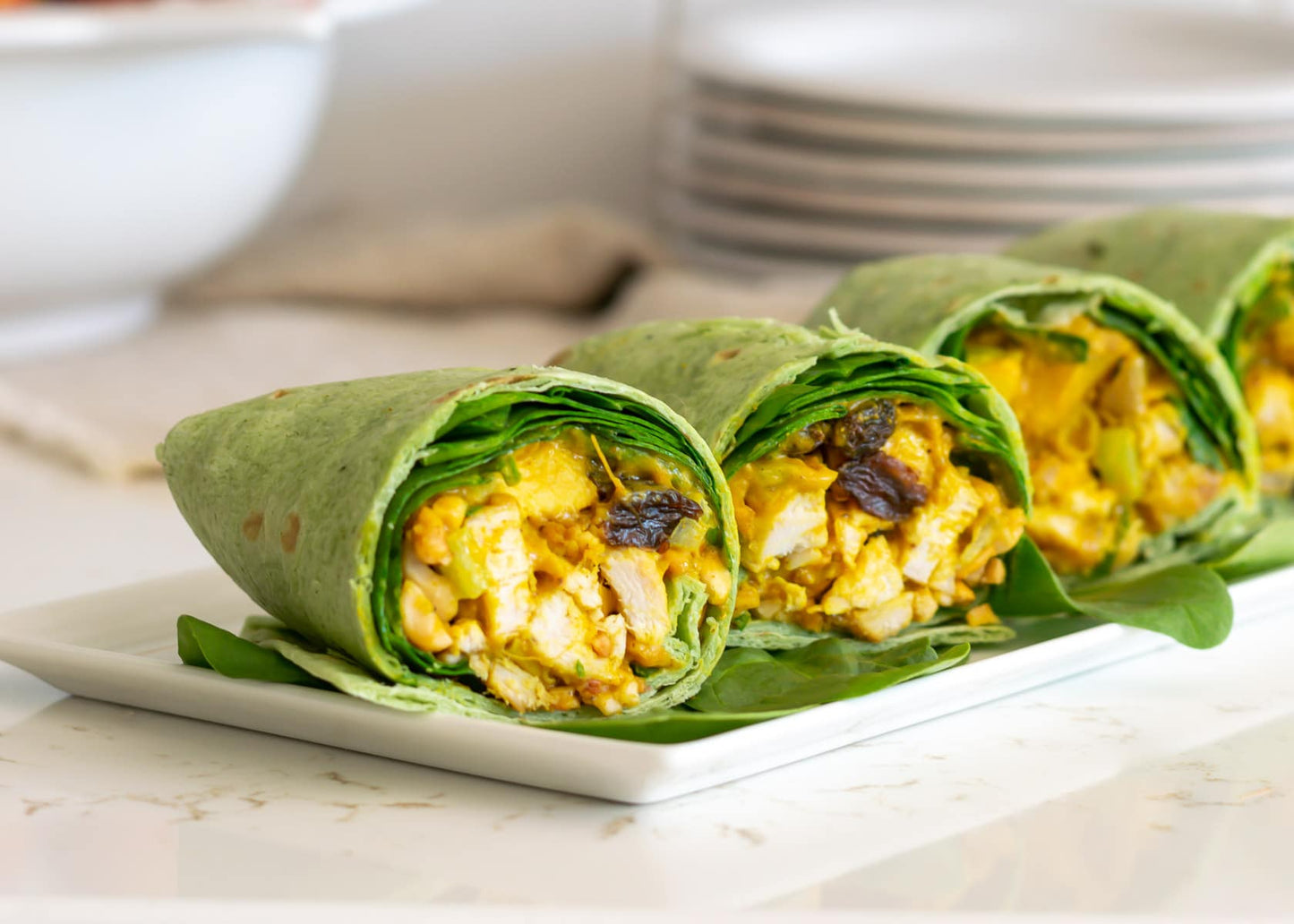 Curry Chicken Salad Wraps (WED)