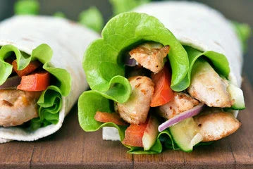 Chicken Fajita Lettuce Wrap & Southwestern Quinoa Salad (Vegan Options Available)
