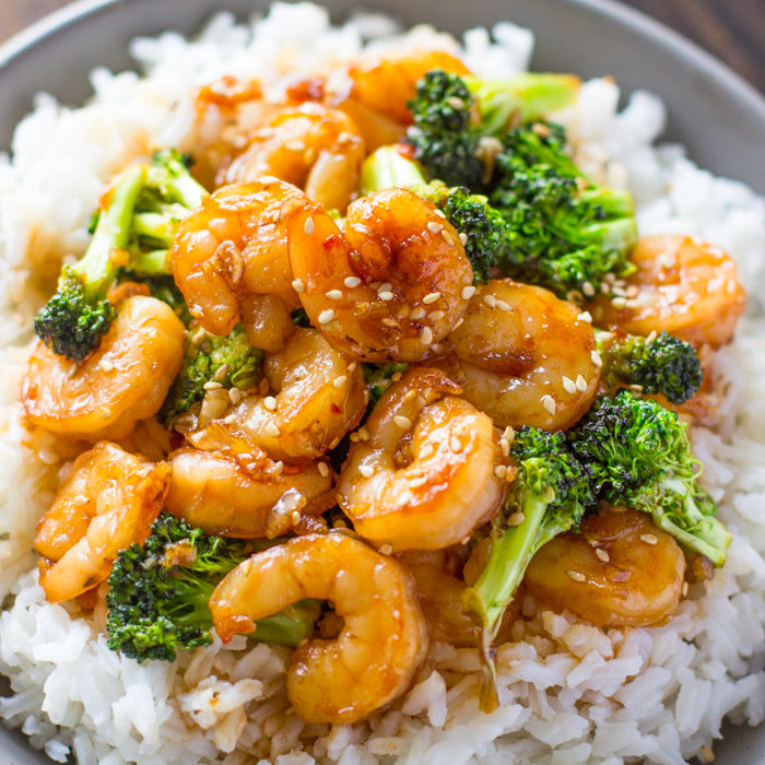 Sesame Shrimp with Broccoli (MON)