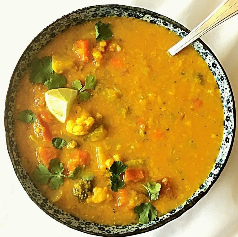 Curried Lentil Tomato and Coconut Soup (WED)