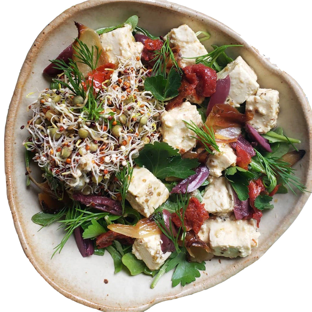 Sprouted Greek Salad