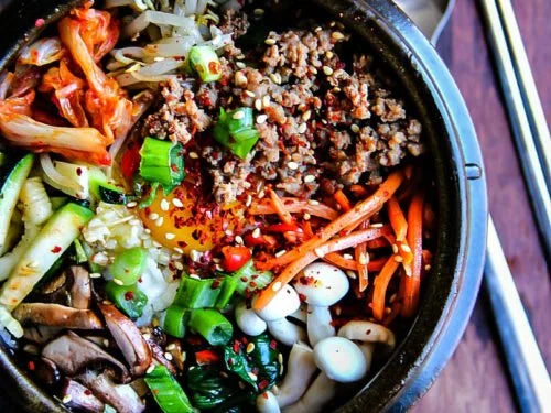 Detox Rainbow Chicken Bibimbap