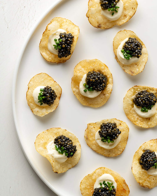 Caviar, Housemade Potatoes Chips, Creme Fraîche (TG 26)