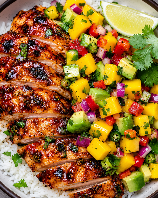 Coconut Chicken with Mango Jalapeño Salsa (WED)