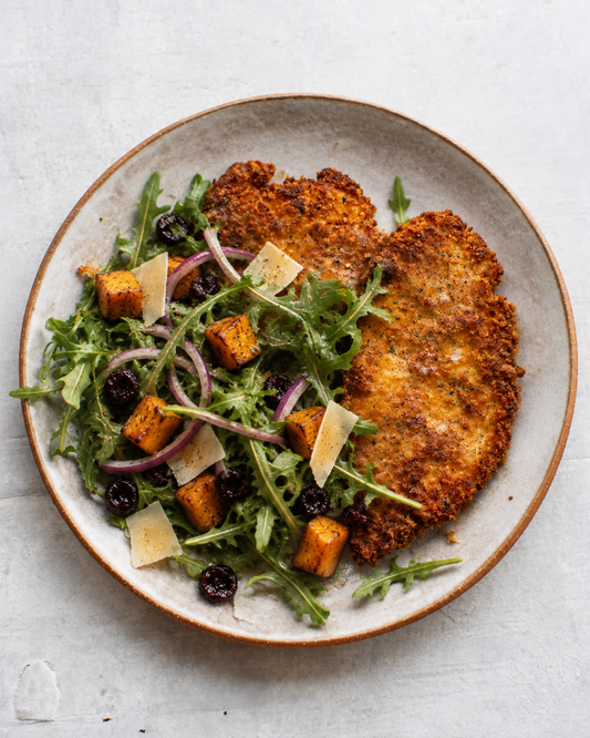 Ranch Chicken Milanese, Autumn Arugula Salad (MON)