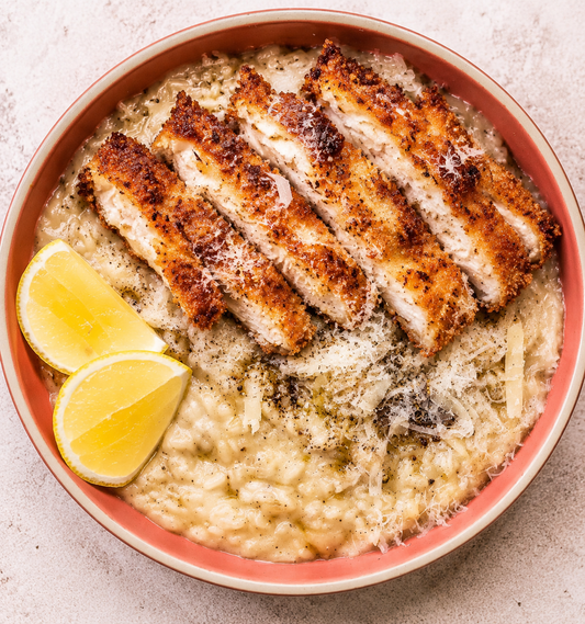 Crispy Chicken with Cacio e Pepe Risotto (WED)