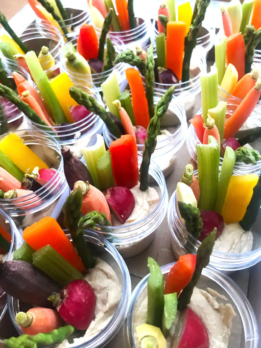 Crudités Box with Hummus (WED)