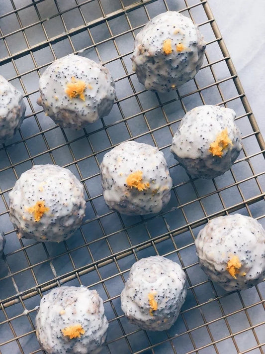 Lemon Poppy Donut Hole Bites