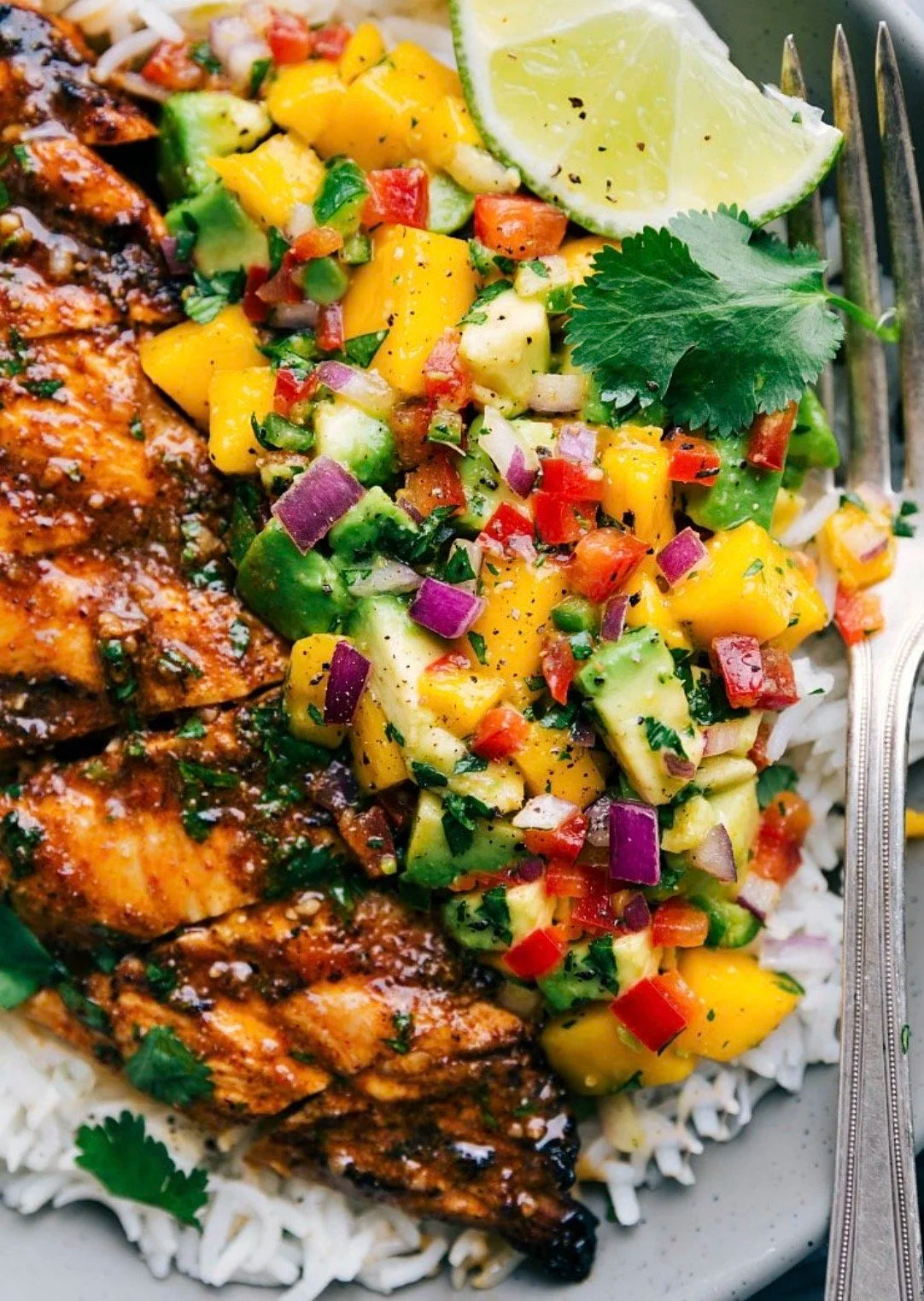 Blackened Chicken with Tropical Salsa