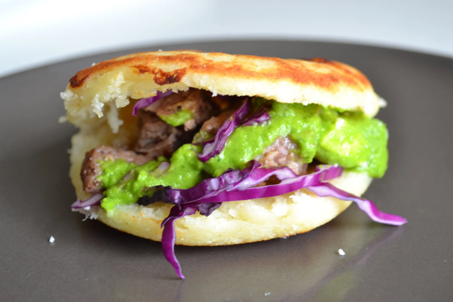 Slow Braised Arepas with Avocado Salsa