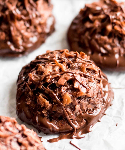Dark Chocolate Brownie Macaroons