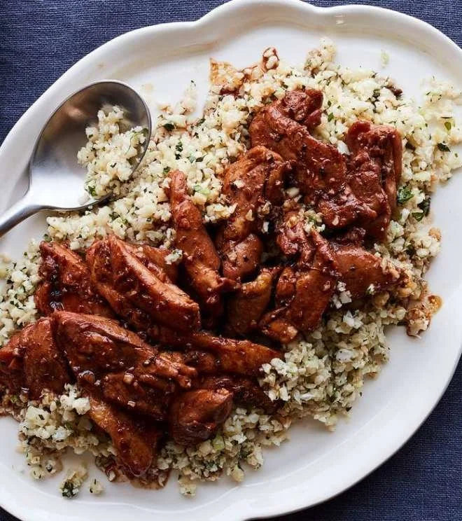 Chicken Adobo with Cauli Rice