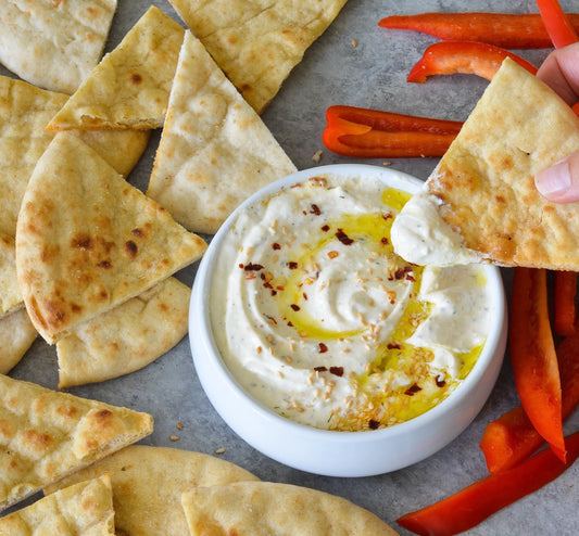 PIta Chips with Whipped Feta Dip