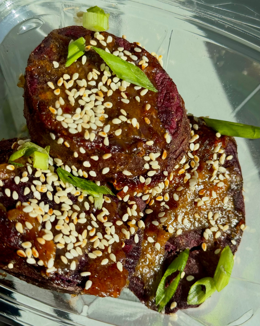 Miso-Glazed Japanese Sweet Potatoes with Toasted Sesame (MON)