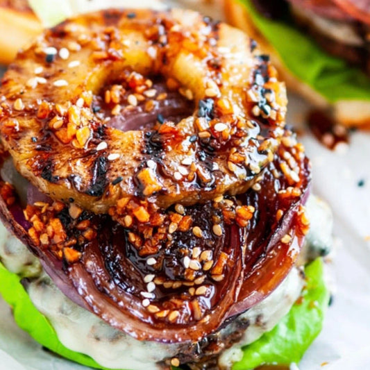 Hawaiian Teriyaki Burgers with Farmer's Market Salad (WED)