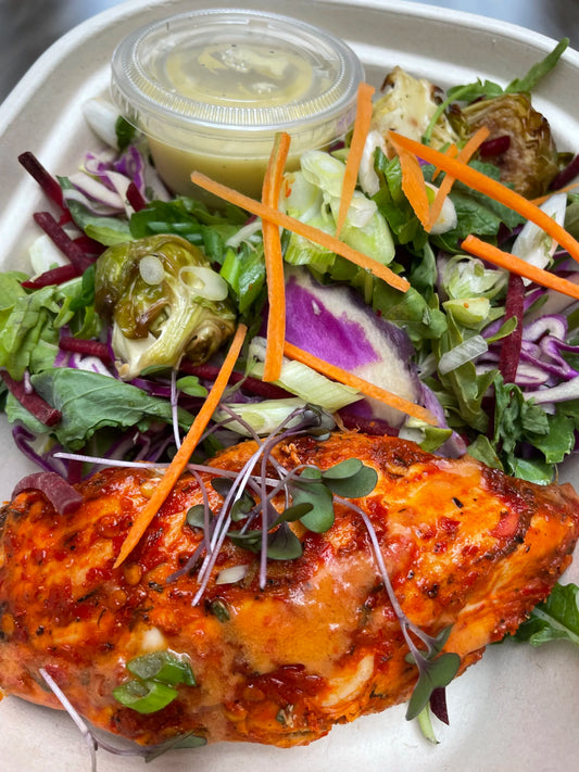 Red City Chicken with Early Winter Moroccan Salad