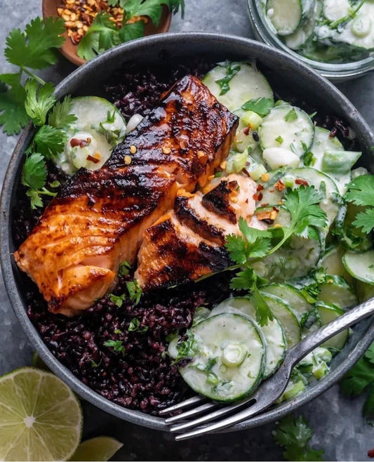 Miso Salmon, Brown Rice, Ginger Broccoli (WED)