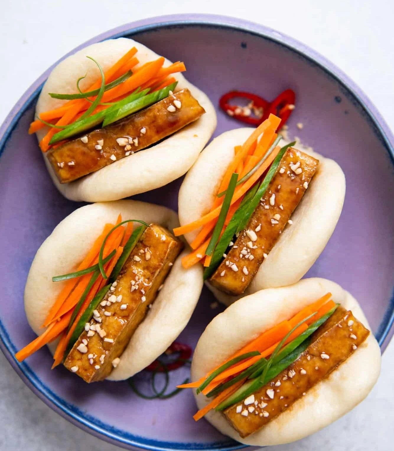 Crispy Tofu Bao Buns