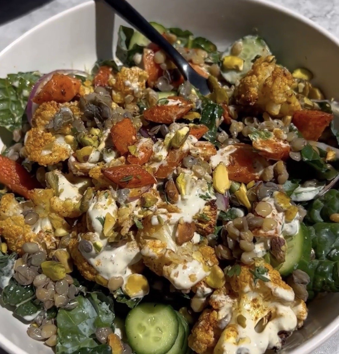 Roasted Cauliflower Salad