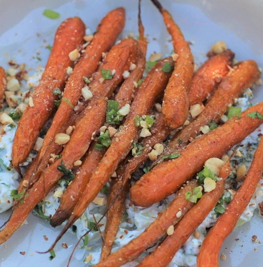 Roasted Carrots with Pistachio Gremolata