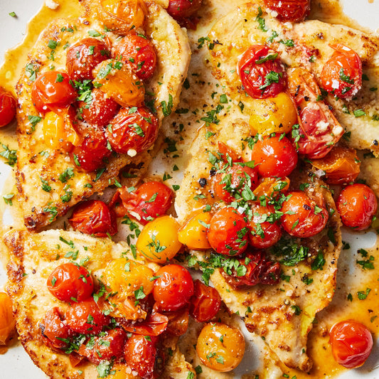 Garlicky Chicken with Burst Tomatoes (MON)