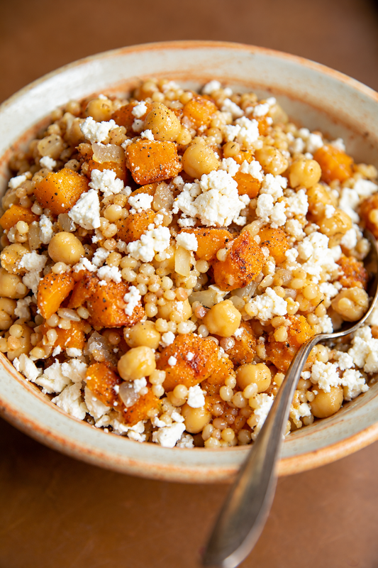 Fregola with Butternut Squash, Spinach & Feta (MON)