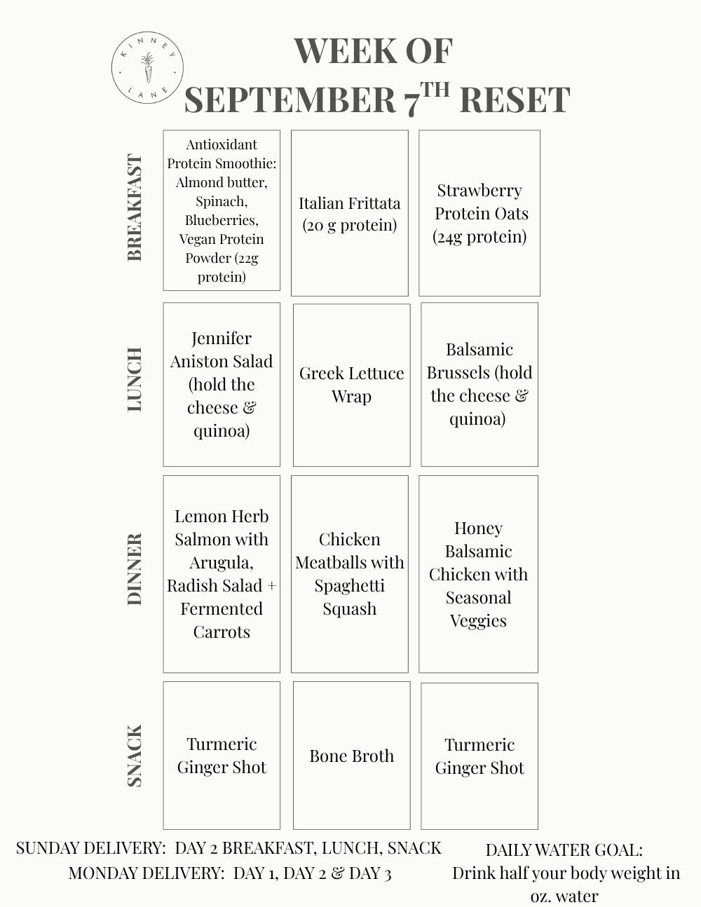 KINNEY LANE RESET (MON)