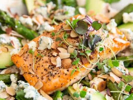Provençal Salmon with Lemon Rice