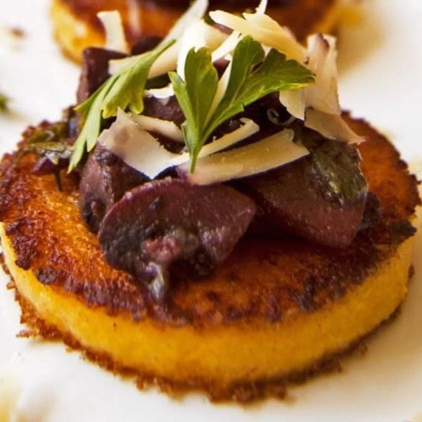 French Bistro Polenta Cakes with Garden Veggies (MON)
