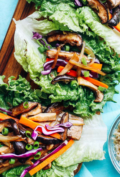 Bulgogi Tofu Lettuce Wraps