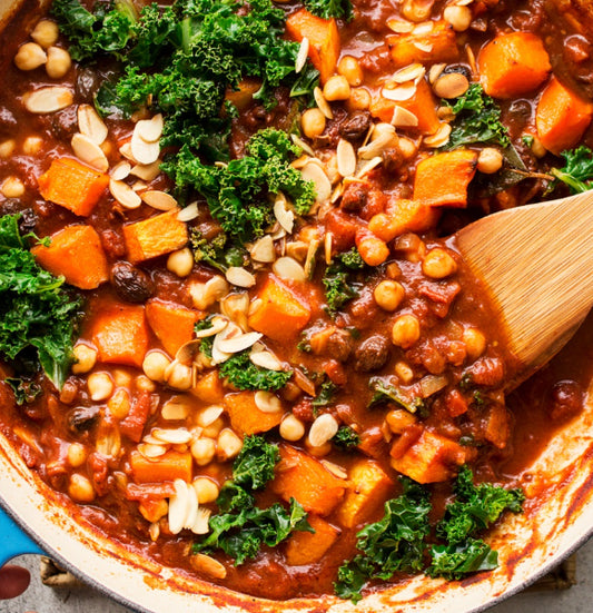 Detox Veggie Tagine with Maple Roasted Green Beans