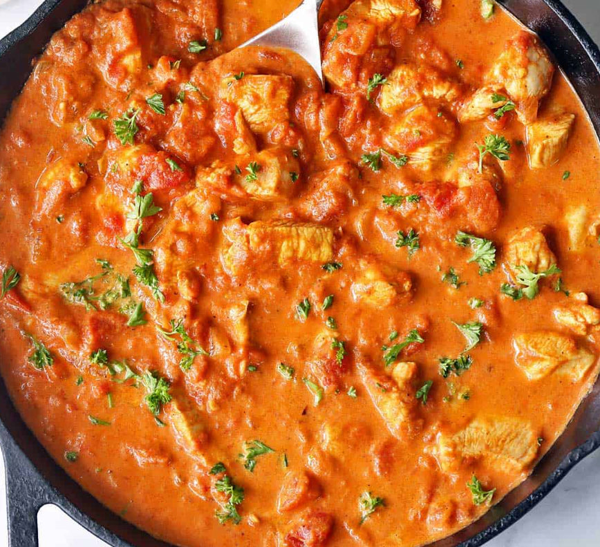 Chicken Masala with Tandoori Broccoli