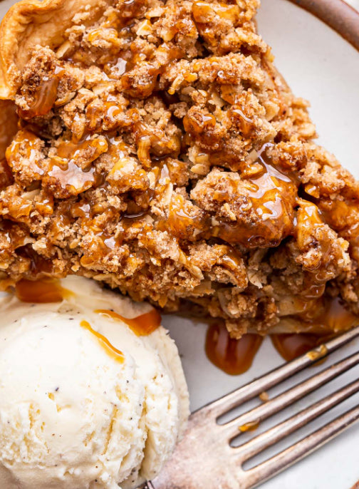 Salted Caramel Apple Crumble