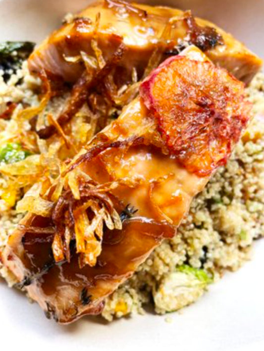 Miso Orange Salmon Bowl