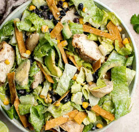 Chicken Tostada Caesar Bowl