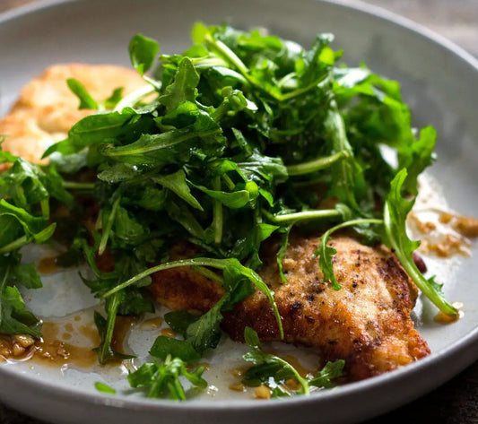 Ginger Lime Chicken with Wilted Greens